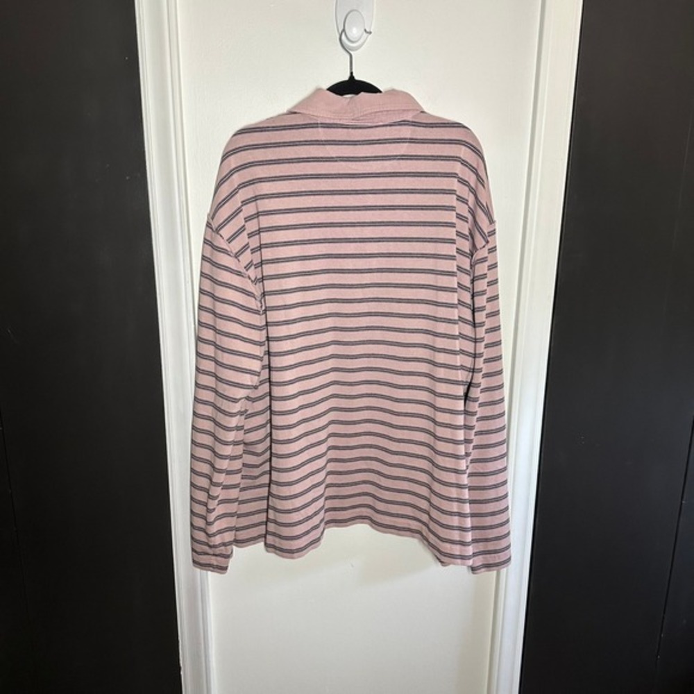 NEW HOPE Stockholm Men's Lamp Sweatshirt Old Pink Striped Long Sleeve Size 54 - Picture 9 of 11